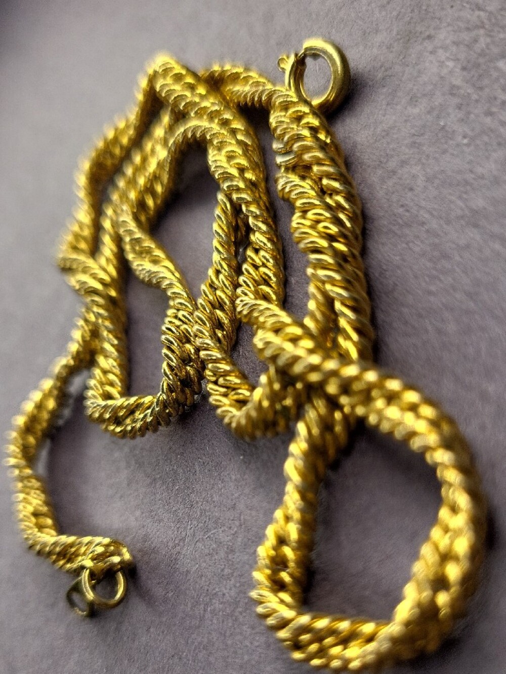 Gold-Tone Rope Chain Necklace - Picture 3 of 3